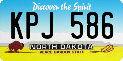 ND license plate KPJ586