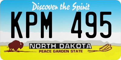 ND license plate KPM495
