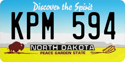 ND license plate KPM594