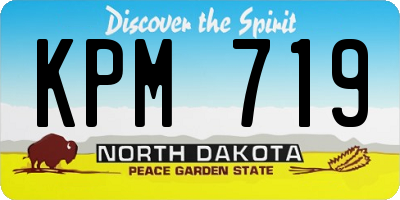 ND license plate KPM719