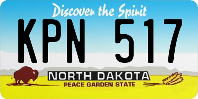 ND license plate KPN517