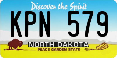 ND license plate KPN579