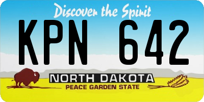 ND license plate KPN642