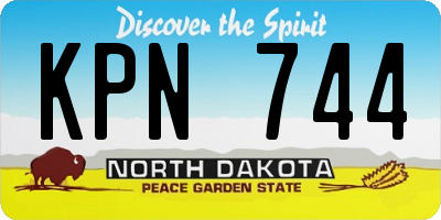 ND license plate KPN744