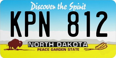 ND license plate KPN812