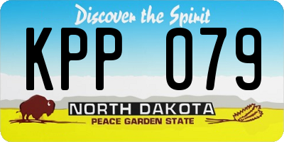 ND license plate KPP079