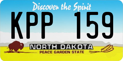 ND license plate KPP159
