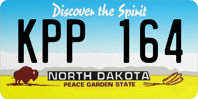 ND license plate KPP164