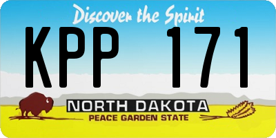 ND license plate KPP171
