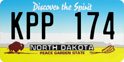 ND license plate KPP174