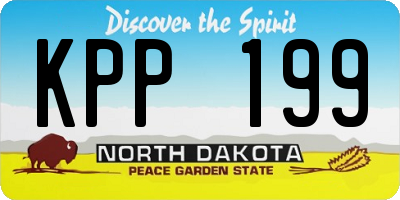 ND license plate KPP199