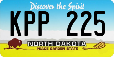 ND license plate KPP225