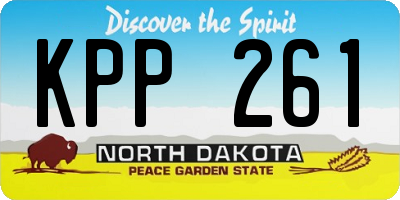 ND license plate KPP261