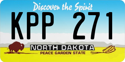 ND license plate KPP271
