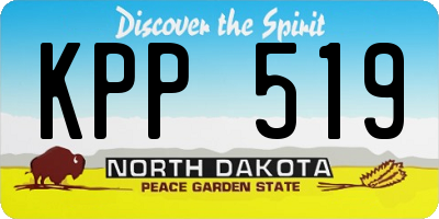 ND license plate KPP519