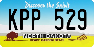 ND license plate KPP529