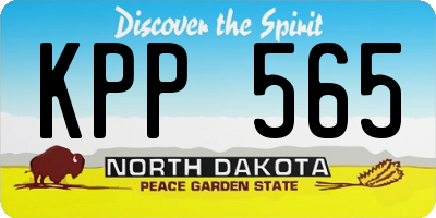 ND license plate KPP565