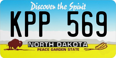 ND license plate KPP569