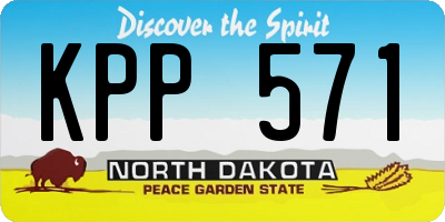 ND license plate KPP571