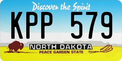 ND license plate KPP579