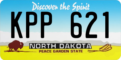 ND license plate KPP621