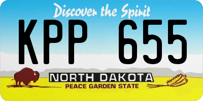 ND license plate KPP655