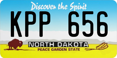 ND license plate KPP656