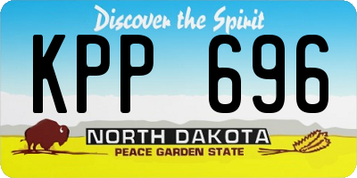 ND license plate KPP696