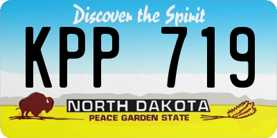 ND license plate KPP719
