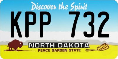 ND license plate KPP732