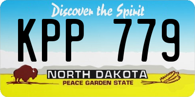 ND license plate KPP779