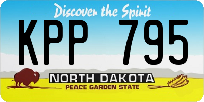 ND license plate KPP795