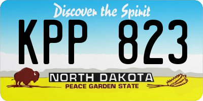 ND license plate KPP823