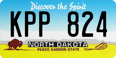 ND license plate KPP824