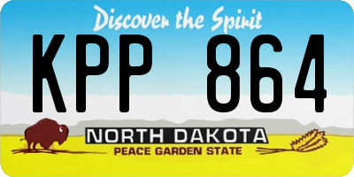 ND license plate KPP864