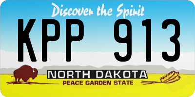 ND license plate KPP913