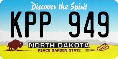 ND license plate KPP949