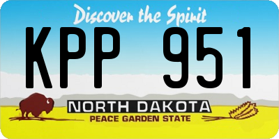 ND license plate KPP951