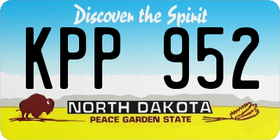 ND license plate KPP952