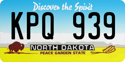 ND license plate KPQ939
