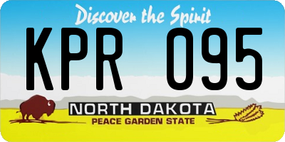 ND license plate KPR095