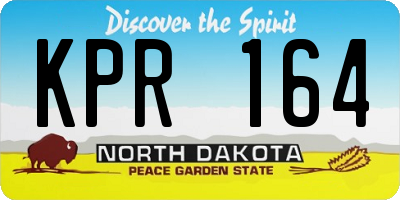 ND license plate KPR164