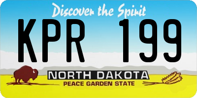 ND license plate KPR199