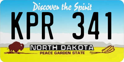 ND license plate KPR341