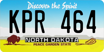 ND license plate KPR464