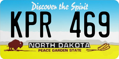 ND license plate KPR469