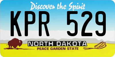 ND license plate KPR529