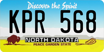 ND license plate KPR568