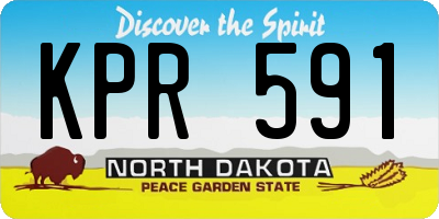 ND license plate KPR591