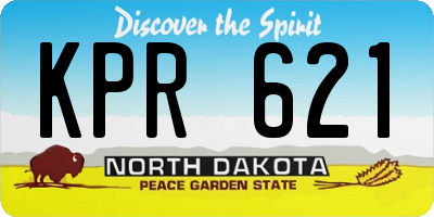 ND license plate KPR621